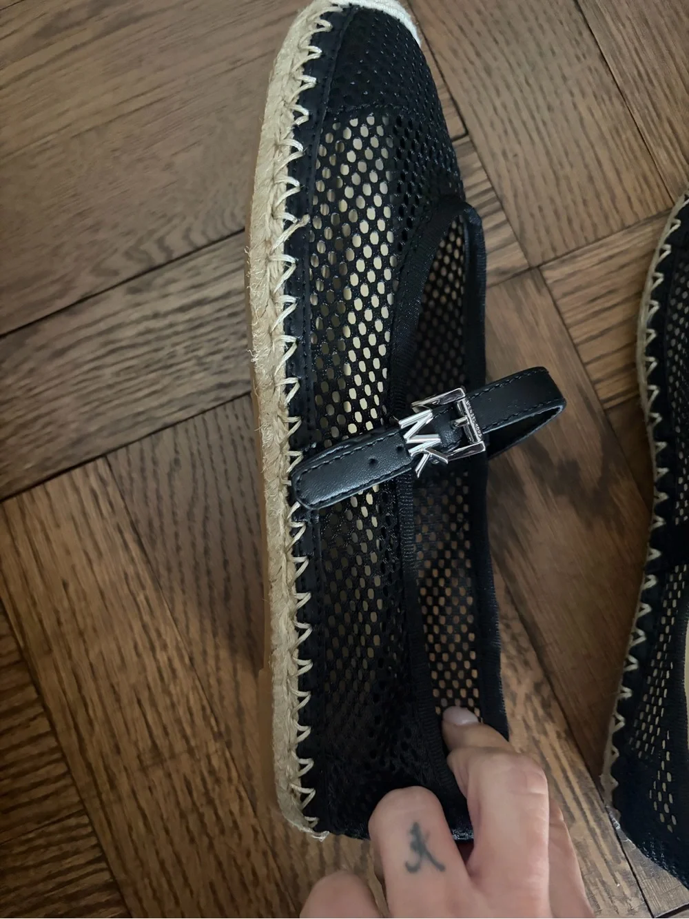 Michael Kors Black New Women's Lynn Ballet Espadrilles Size 6.5